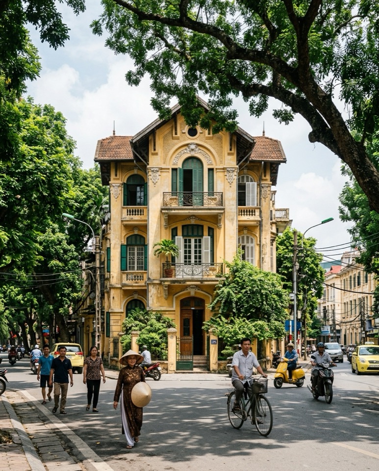 Biệt thự Pháp cổ trên phố Phan Đình Phùng