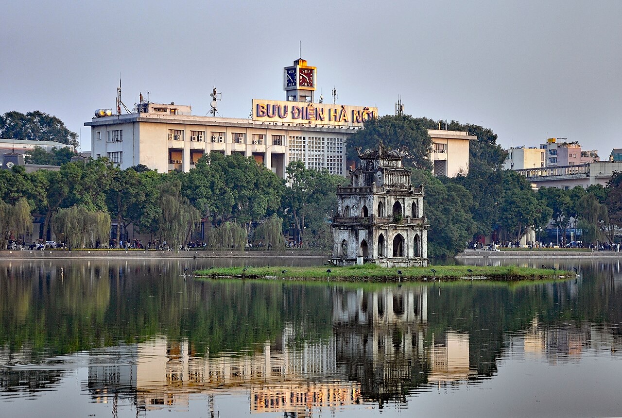 File:Hanoi - Turtle Tower (Tháp Rùa), Hoàn Kiếm Lake.jpg