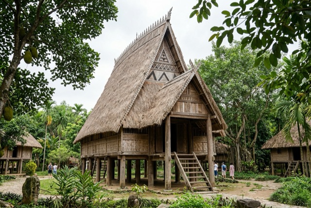Nhà rông trong Bảo tàng Dân tộc học