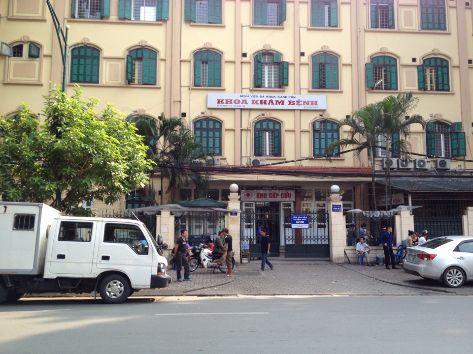 Mặt tiền BV Xanh Pôn