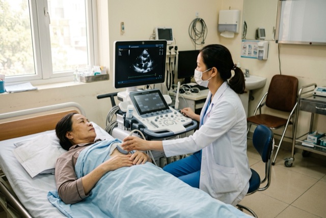 Phòng siêu âm tim BV Tim Hà Nội