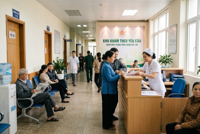 Khu khám theo yêu cầu BV 108